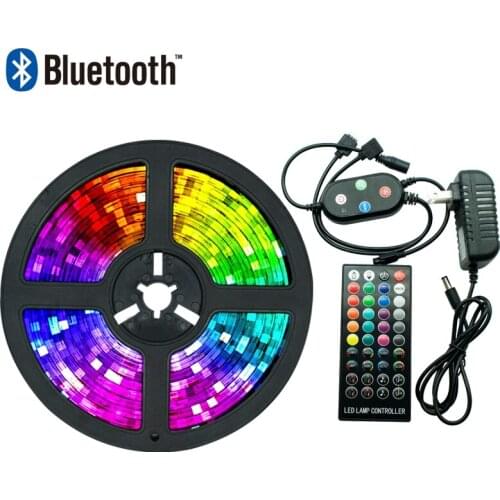LED Lights Strips Bluetooth Control Led RGB 5050 SMD 2835 DC 12V Flexible Ribbon Waterproof 5M 10M 15M Christmas Light luces LED