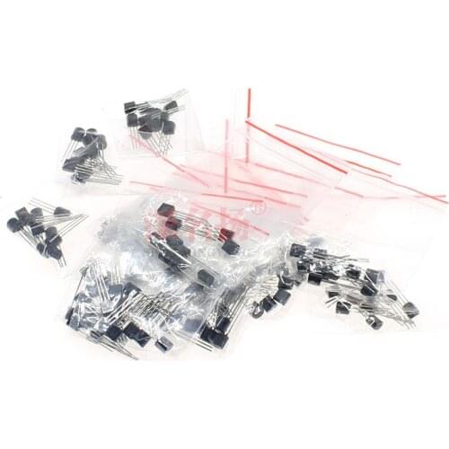 170PCS Transistor Assorted Kit S9012 S9013 S9014 9015 9018 A1015 C1815 A42 A92 2N5401 2N5551 A733 C945 S8050 S8550 2N3906 2N3904