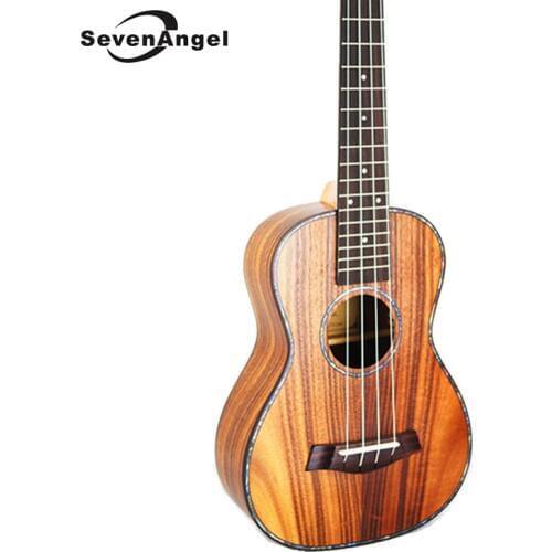 SevenAngel 26" Ukulele Tenor Acoustic Mini guitar KOA Sweet Acacia Uke Rosewood Fretboard Electric Ukelele with Pickup EQ
