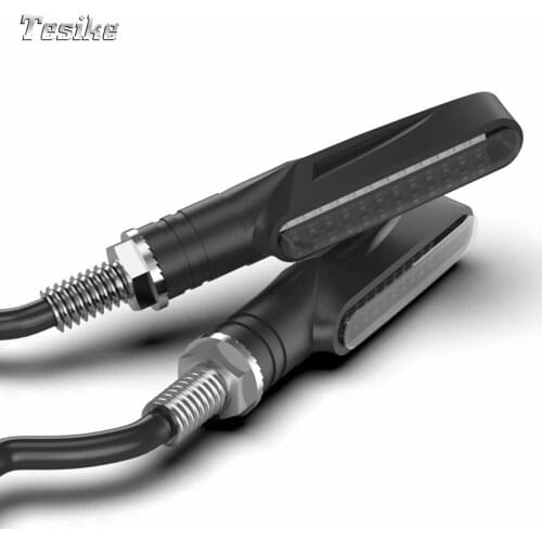 Universal Motorcycle LED Flexible Turn Signal Indicator Amber Light for YAMAHA TMAX 530 2012 2013 - 2016 500 2008-2011