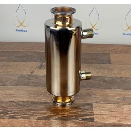 1.5" (38mm) Copper inside Condenser, Dephlegmator, Reflux, Distiller Condenser. L-210mm