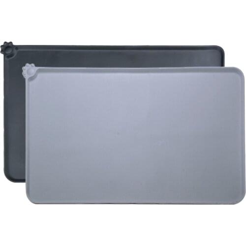 1pcs Pet Placemat Non-Slip Silicone Food Pad Washable Small Animal Cats Dogs Bowl Mat For Living Room Bedroom Pet Supplies