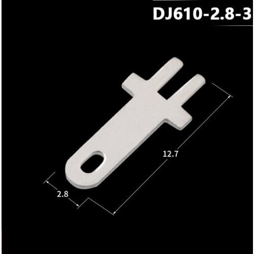 100pcs 2.8 Inserts Plug Spring Terminal PCB Solder lug type thickness 0.5mm 0.8mm two legs,PCB welding sheet Terminals