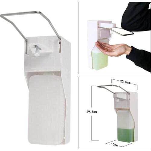 1000ml Soap Dispenser Manual Elbow Spraying Liquid Soap Dispenser Bottle Wall-Mounted Sanitizer Dispenser Bathroom Accessories