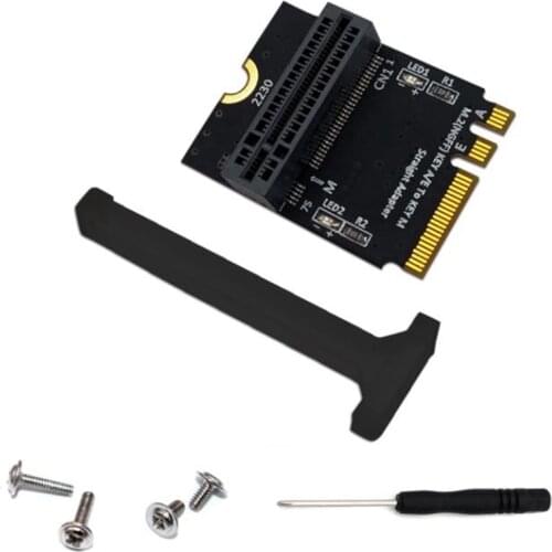 M.2 NVME Adapter SSD PCIE M2 NGFF Key M to M.2 Key A/E Adapter Vertical Installation for 2230 M2 NVME SSD Riser Card