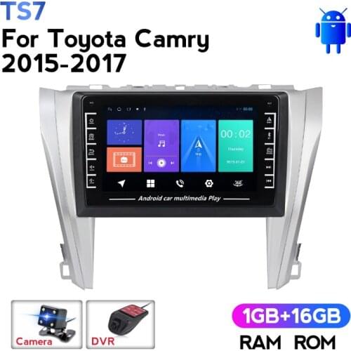 HD For Toyota Camry 2015 2106 2017 Double 2 Din Android Car Multimedia GPS Navigation Player with BT SWC FM Radio Stereo