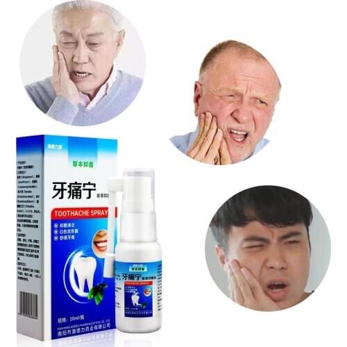 20ml Bacteriostasis Toothache Spray Remove Periodontitis Relief Cleaning Tooth Sprays Dental Teeth Oral Pain Cavities Worms A9T1