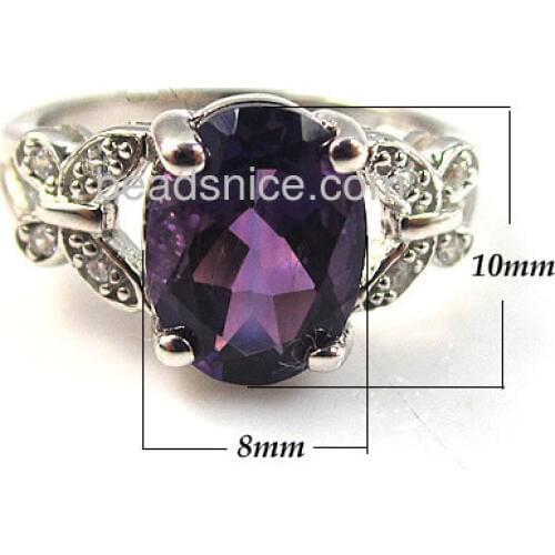 Beadsnice ID25922 AAA 1.5 Carat Natural Purple Spinel set in sterling silver ring
