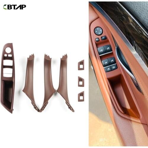 BTAP New 7Pcs Left Hand Drive RHD ForBMW 5Series F10 F11 Car Interior Inner Door Handle Panel Pull Trim Cover 51417261933
