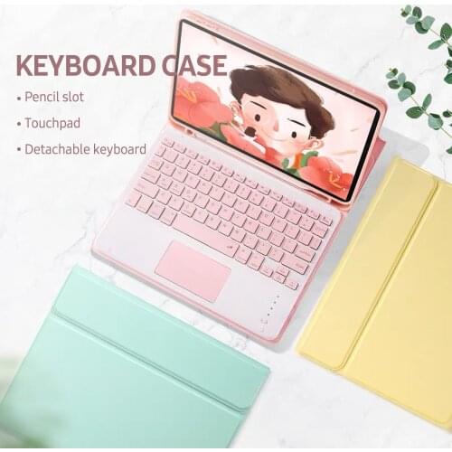 Keyboard Case with BT Keyboard Touchpad/Pen Slot keyboard Compatible with 2019ipad 10.2/ ipad air 10.5/ ipad pro10.5 iPad Pro 11