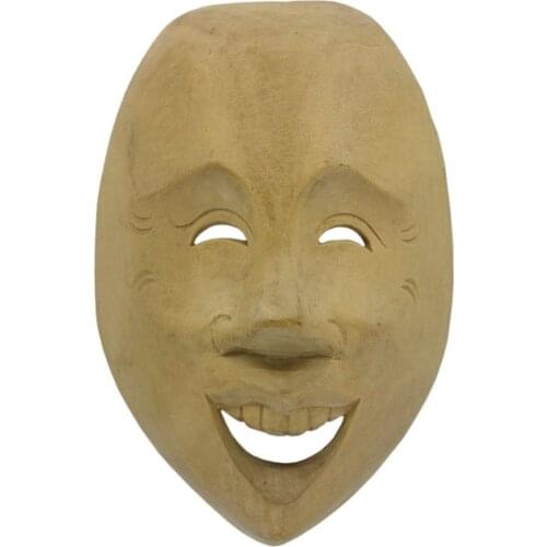 Wooden Smiling Theater Mask Wall Decoration, Quality Craftsmanship Crafts, Home Decorations Wall Ornamentation