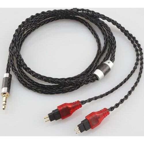 Hi-End Adiocrast 8Cores Balanced Pure Silver Plated Earphone Cable For Sennheiser HD580 HD600 HD650 HDxxx HD660S HD58x HD6xx