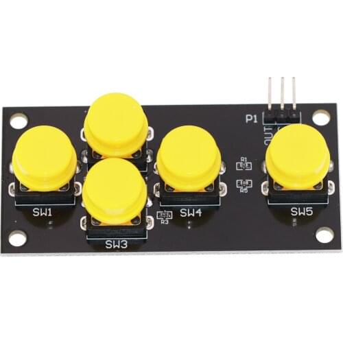 AD Keyboard Simulate Five Key Module Analog Button for Arduino Sensor Expansion Board