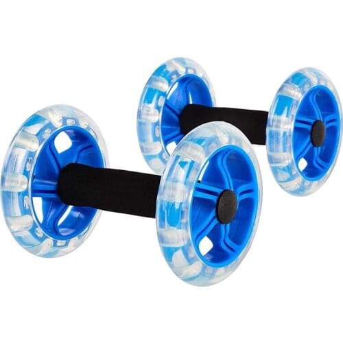 2PCS Abdominal Trainers Excersise Rollers Fitness Equipment Abdominal Exerciser Trainer Puller Roller for Workouts