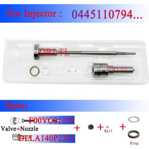 ORLTL Common Rail Injector Repair Kits F00vc01359 DLLA140P2281(0433172281) Overhaul Kits For 0445110465/66 0445110717/18