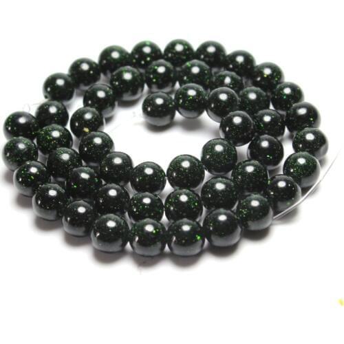 New AAA+ Round Natural Green Sand Star Stone Beads For Jewelry Making Bracelet DIY Material Stone 4/ 6/8/10 /12 mm Strand 15