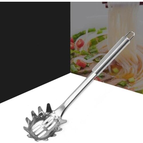 Kitchenware Stainless Steel Spaghetti Server Spaghetti Serving Spoon Pasta Server Noodle Spoon Kitchen Cooking Tools Tableware