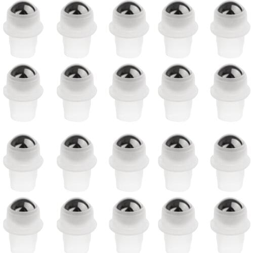 MUB-50pcs Stainless Steel Roller Ball Perfume Replacement Roller Bottle Roll-on Beads Extra Fitments for Essential Oils Bottles