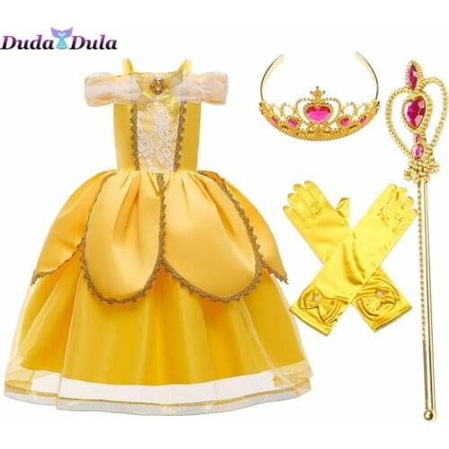 2020 New Dress Set Elegant dress for girls Cosplay Costume Kids Dresses For Girls Party Princess Dress For Girls Clothes