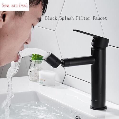 New Black Water Saving Aerator Copper Bathroom Faucet Bubbler Spout Net Bubbler Soft Flower Water Mouth Flowers Prevent Splash