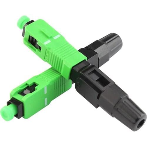 50PCS/100PCS/200PCS/400PCS FTTH SC APC single-mode Fast Connector fiber optic SC APC Fiber Optic quick connector,Free Shipping