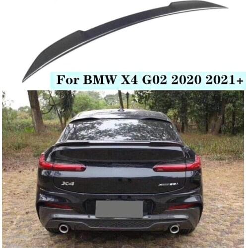 NEW High quality Carbon Fiber Rear Trunk Lip Spoiler Wing Fits For BMW X4 G02 2019 2020 2021