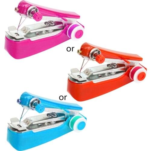 Mini Handheld Sewing Machine Portable Manual Simple Operation Multifunctional Stitch Handwork Needlework Sewing Tools