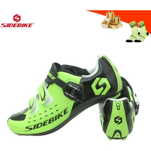 SIDEBIKE Cycling Sneakers Road Bike Shoes Men Women Breathable Self-locking Ciclismo Zapatos Carretera Wear-resistant Sneakers