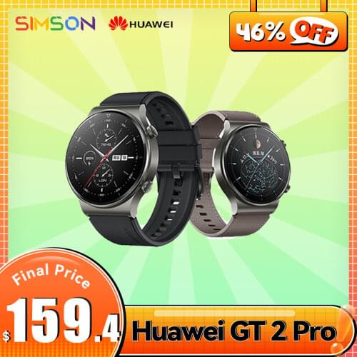 HUAWEI Watch Global Version GT 2 Pro SmartWatch 14 days Battery Life GPS Wireless Charging Kirin A1 GT2 Pro In stock