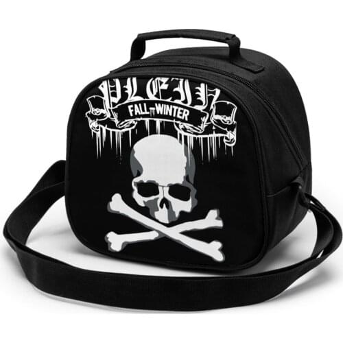Large Capacity Insulation Lunch Bag for Picnic Camping Hiking Personalized Skull Evill Cooler Bags for Boys Back to School