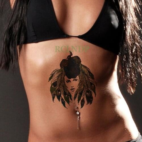 Waterproof Temporary Tattoo Stickers Dreamcatcher Feather Fake Tatto Flash Tatoo Body art Back Leg Arm belly for Women Men girl