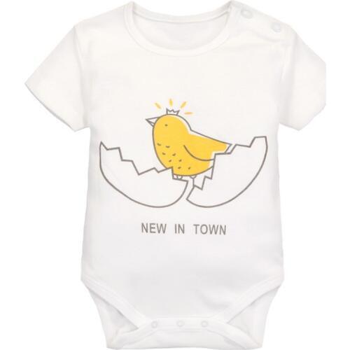 Y436free shipping Baby suits summer new cotton baby clothes short-sleeved triangle jeans shells chicks newborn Bodysuits clothes