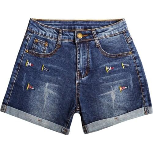 2021New Womens Shorts Women Low Waisted Washed Ripped Hole Short Mini Jeans Denim Summer Shorts Feminino FC1143