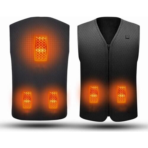 Electric Heated Vest Smart USB Charging Adjustable Temperature Electric Waistcoat Washable Heated Vests Men Women Elderly