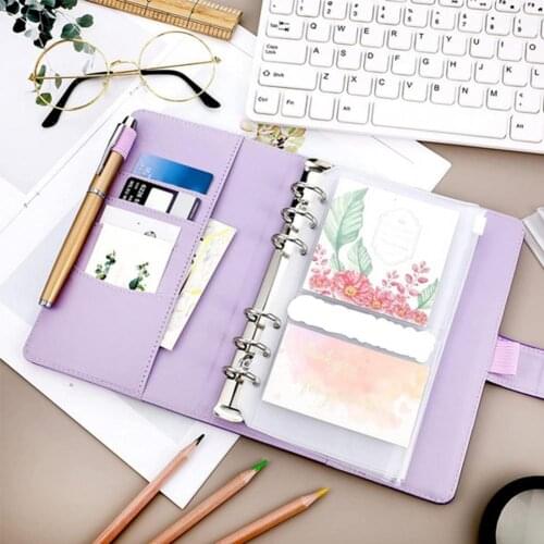 1 Set Binder Budget Planner Cash Envelope Binder with Budget Envelopes Binder Pockets Cash Envelope Wallet for Budgeting