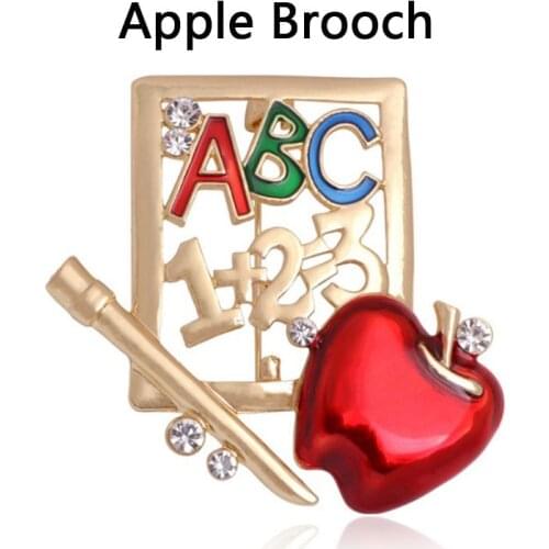 1Pcs Christmas Brooches for Women Party Suppliy Fashion Accessories Enamel Fruit Style