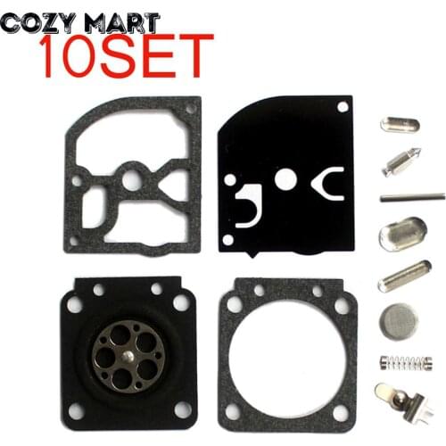 10 sets Carburetor Rebuild Repair Diaphragm Kit For ST 017 018 MS170 MS180 MS 170 180 Chainsaw Carb Zama RB-77
