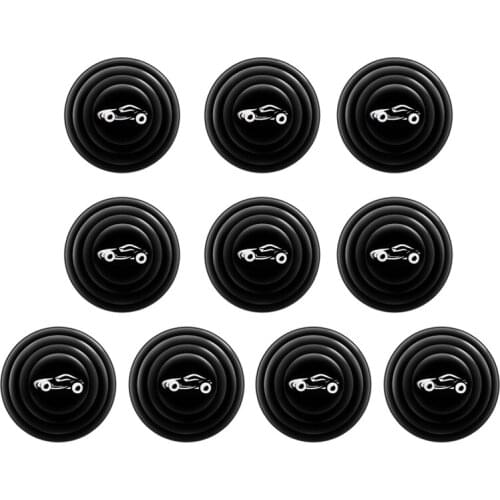 10Pcs Universal Car Door Shock Absorbing Gasket For Car Trunk Sound Insulation Pad Shockproof Thickening Cushion Stickers