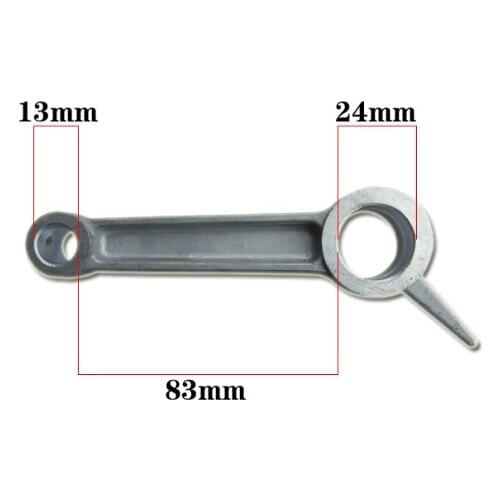 13mm x 24mm x 83mm the Minimum Distance Aluminum Alloy Bore Air Compressor Connecting Link Rod