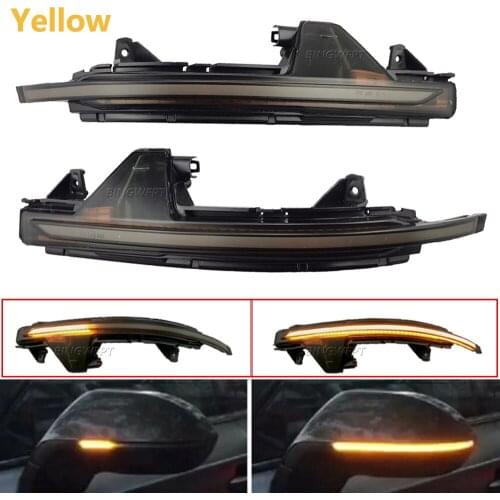 2PCS Dynamic Turn Signal LED Side Wing Rearview Mirror Indicator Blinker Repeater Light For Audi A7 S7 RS7 4G8 2010-2016