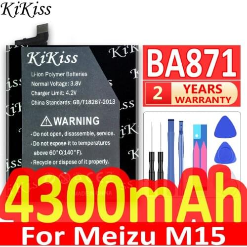 4300mAh BA871 Battery For Mei zu Meilan M15 Smartphone In Stock Latest Production High Quality Battery+Tracking Number