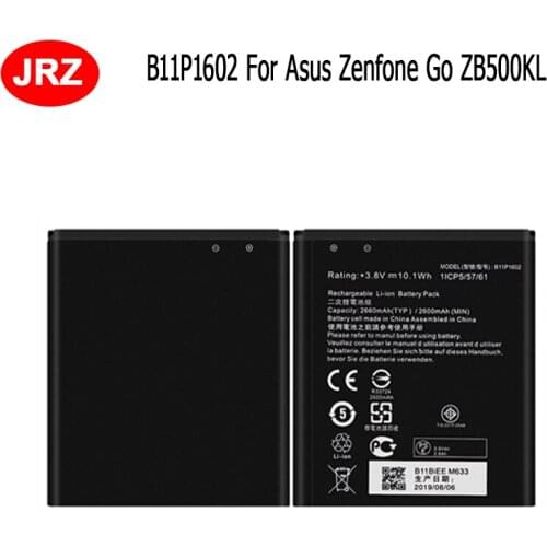 For Asus Zenfone Go ZB500KL X00AD X00ADA X00ADC Battery 2600mAh Mobile Phone Replacement Batteria B11P1602 Batterie Accumulator