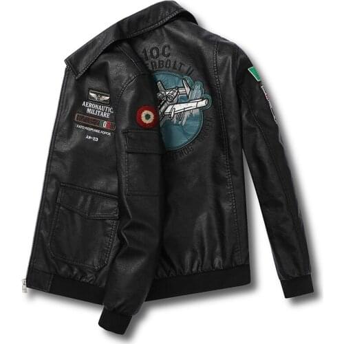 Biker Leather Jacket Mens Casual Autumn Outdoor Overcoat Fashion Trend Slim Fit Handsome Youth Man PU Leather Jackets Tops