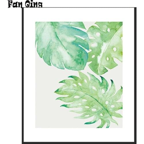 Diy Diamond Painting full square /round embroidery Inlaid of Fashion Landscape Creative Leaf Art Pictures For