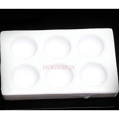 Porcelain drip plate 6-well reaction plate chemical experiment equipment instrument physicochemical plate