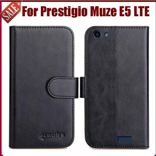 Hot Sale! Prestigio Muze E5 LTE Case New Arrival 6 Colors High Quality Flip Leather Protective Cover Wallet Phone Bag