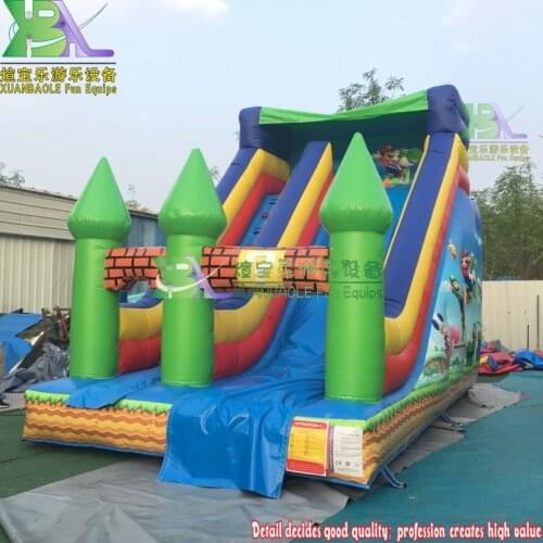 Gaming Inflatable Bouncer Slide Inflatables Slides Castle Theme Big Sell Well For Family Use Inflatable Slide