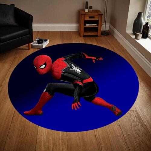 Spider Men 2 Patterned Round Carpet, Non Slip Floor Carpet, Area Rug