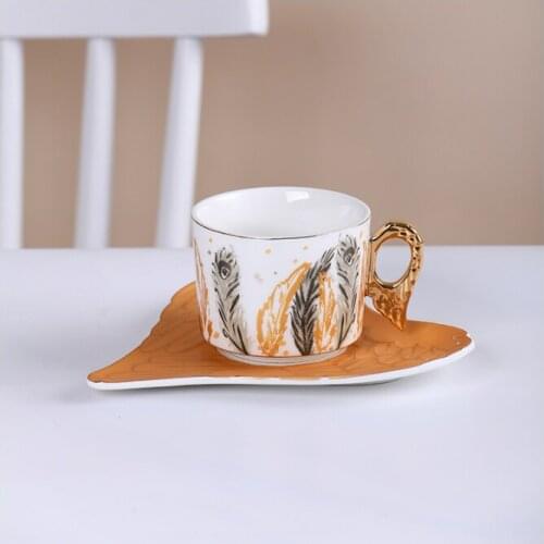 Gold Afternoon Tea Cup Saucer Set Coffee Cup Tea pot Set Tea Tray Bridesmaid Gift