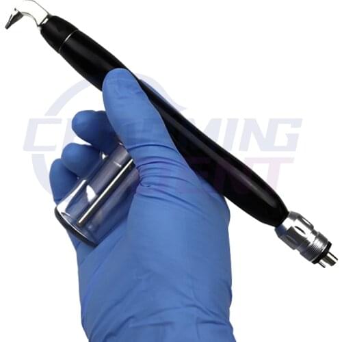 Sandblasting Gun Dental Aluminum Oxide Microblaster Air Abrasion Sandblaster Polisher Prophy Jet Handpiece for Bonding Brackets